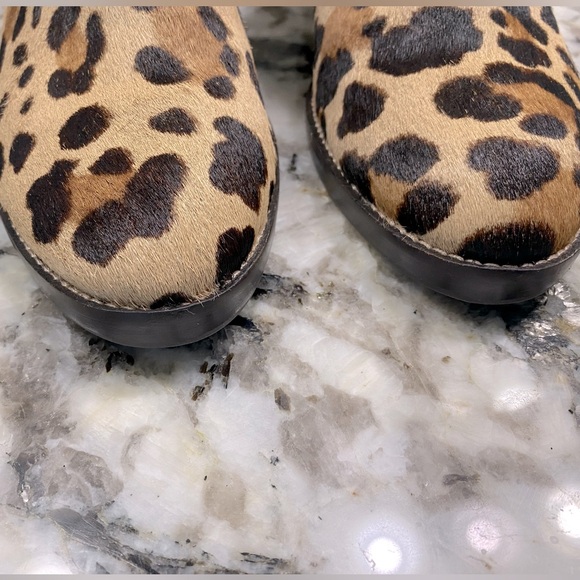 LAST CHANCE Cole Haan Harrington Leopard Print Real Fur Ankle Booties 8 - Picture 5 of 8